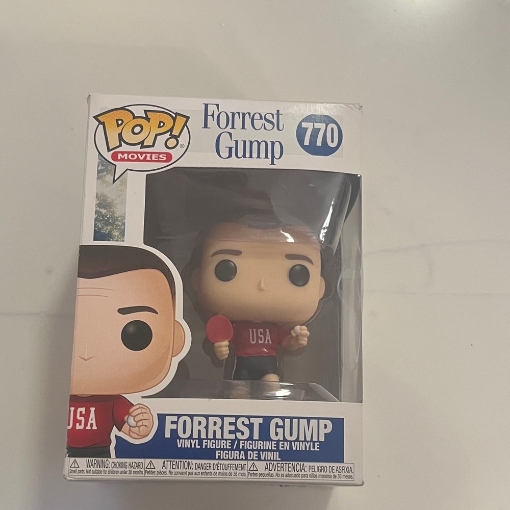 Funko Pop Forrest Gump Figure - Red and Blue